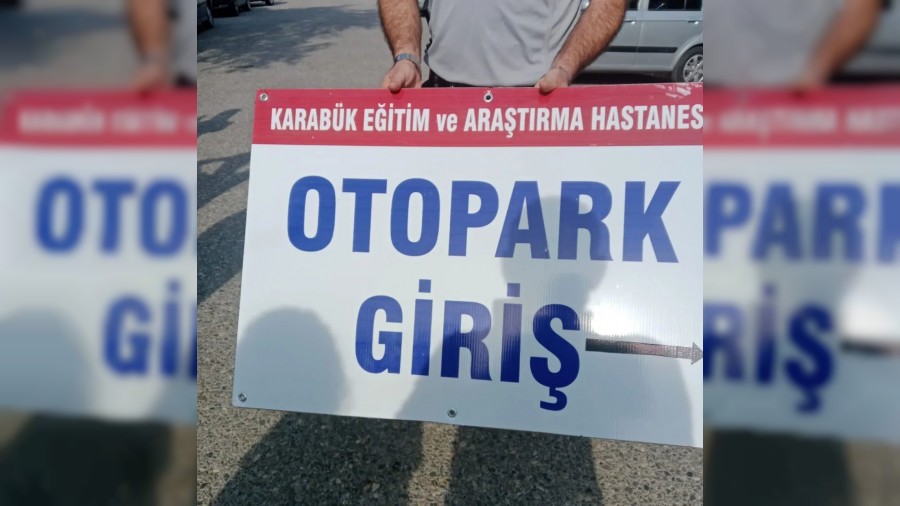 Karab�k �dman Yurdu ile �l Sa�l�k M�d�rl��� aras�nda tabela krizi