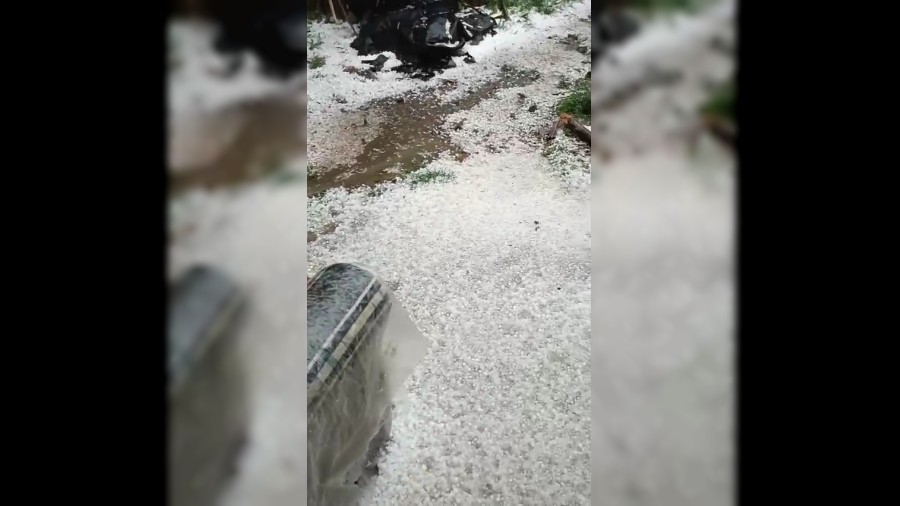 Karabk'te saanak ve dolu etkili oldu