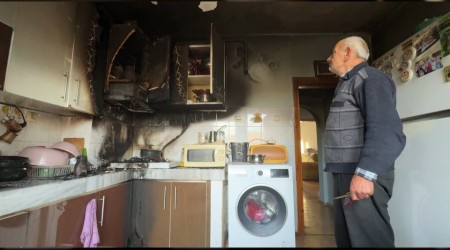 Mutfakta kan yangnda anne ve olu dumandan etkilendi