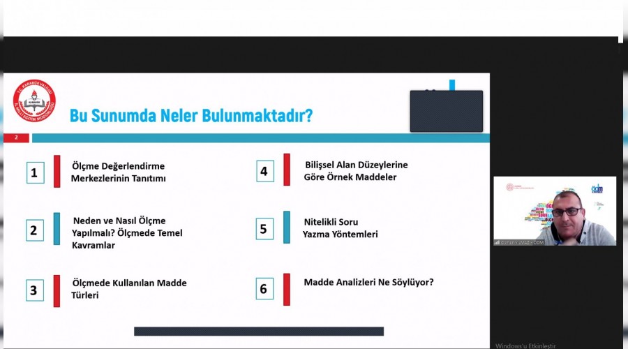Szel alanda "Test Hazrlama Teknikleri" semineri gerekletirildi