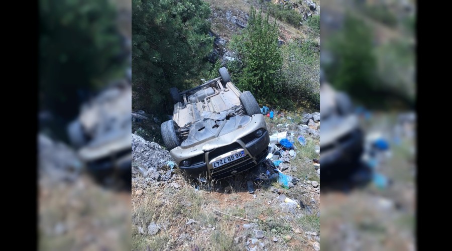 Viraja hzl giren hafif ticari ara arampole utu : 4 yaral