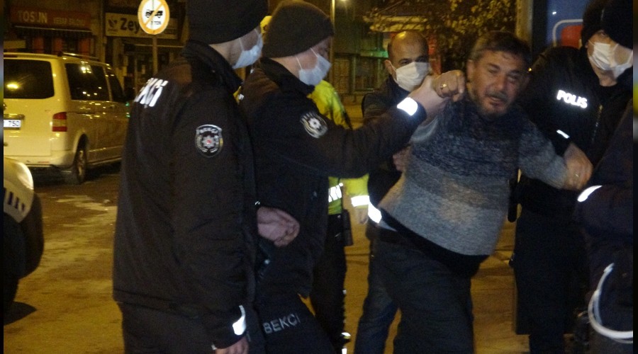 Alkoll yakaland, alkol kullanmyorum diyerek gazetecilere saldrd