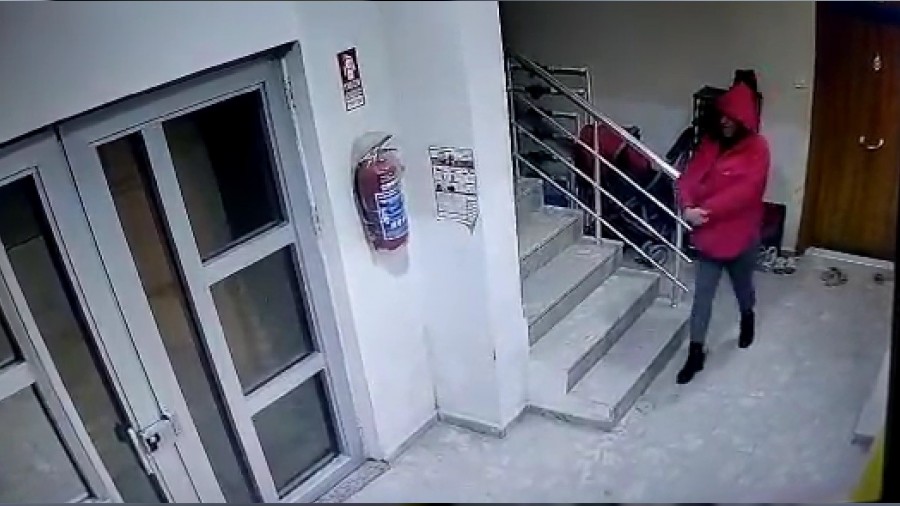 Apartmandan ayakkab alan ahs gvenlik kamerasna yakaland