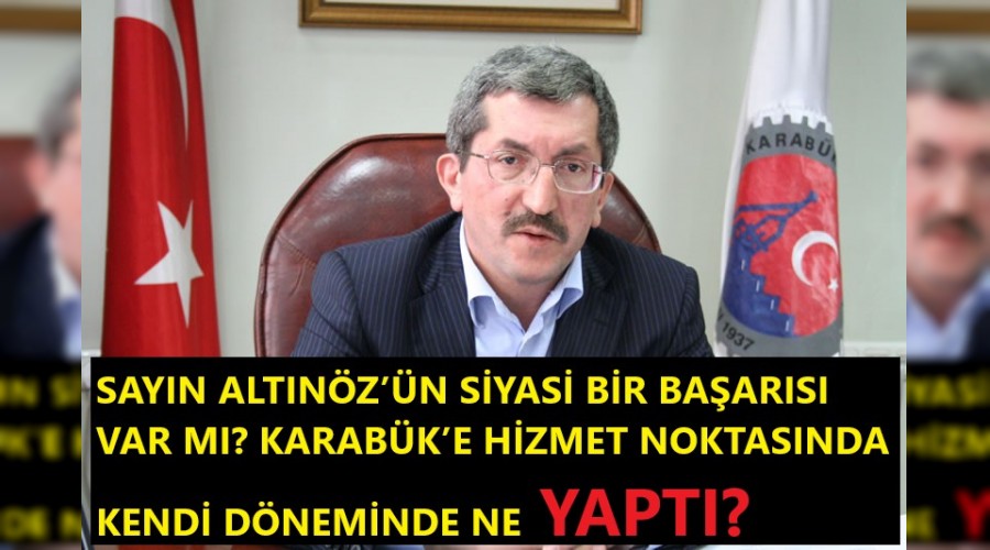 Bakan Vergili'den Ak partisi l Bakan Altnz'e :"Biz sizin gibi siyasi ikbal iin deil,Karabk iin alyoruz."