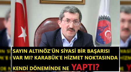 Bakan Vergili'den Ak partisi l Bakan Altnz'e :"Biz sizin gibi siyasi ikbal iin deil,Karabk iin alyoruz."
