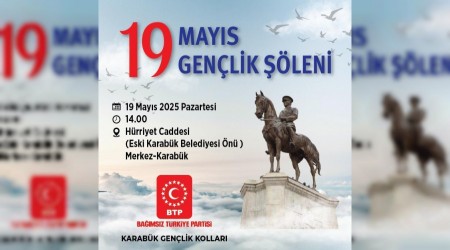 BTP Karabk Genlik Kollar'ndan 19 Mays leni