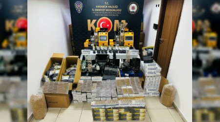 Kaak ttn operasyonunda 36 bin 660 adet makaron ele geirildi