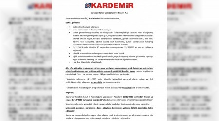 Kardemir Lise Mezunu 200 yeni personel alacak