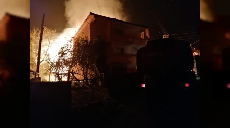 Yenice'de 2 katl evde korkutan yangn