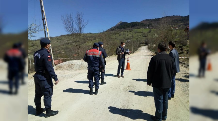 Karantinadaki köylere gıda yardımı yapıldı