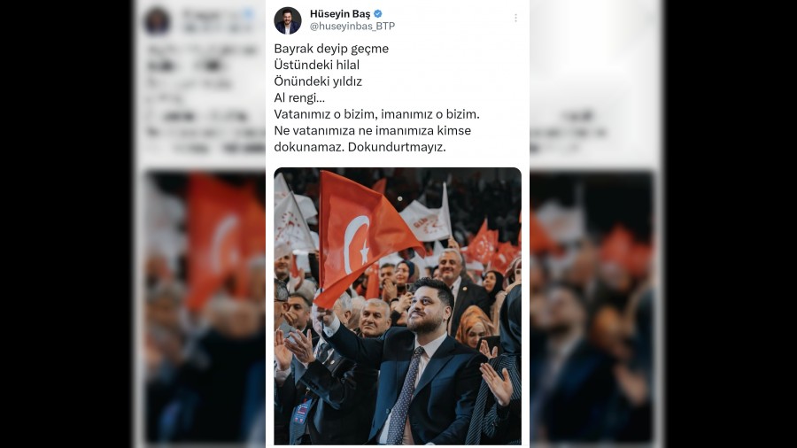 BTP'den T�rk bayra��na sald�r�ya tepki