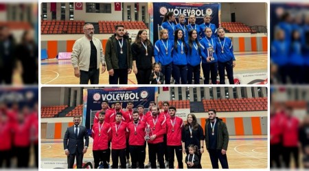 KB voleybol takmlarndan blge ampiyonasna iki ayr zafer