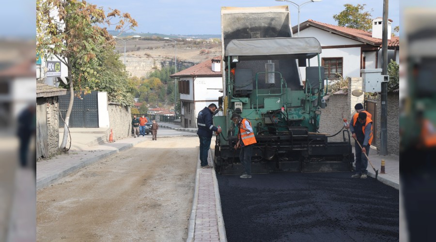 Safranbolu Belediyesi 24 bin ton scak asfalt serdi