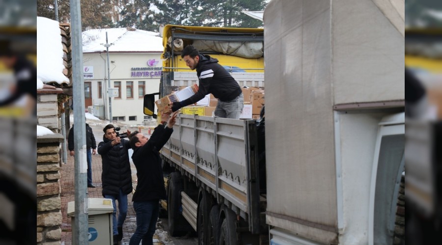 Safranbolu'dan Elazığ'a yardım tırı gönderildi