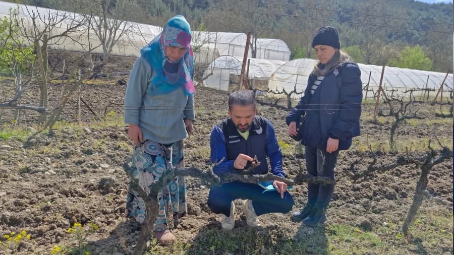 Tarm alanlarnda "zarar tespit" incelemesi balatld