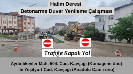 Tevfik Fikret Caddesi�nde kademeli trafik d�zenlemesi