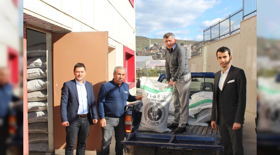 reticilere 12 bin 800 kilogram yem bitkileri tohumu datld