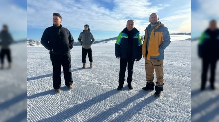 Keltepe kayak festivali �ncesi haz�rl�klar yerinde incelendi