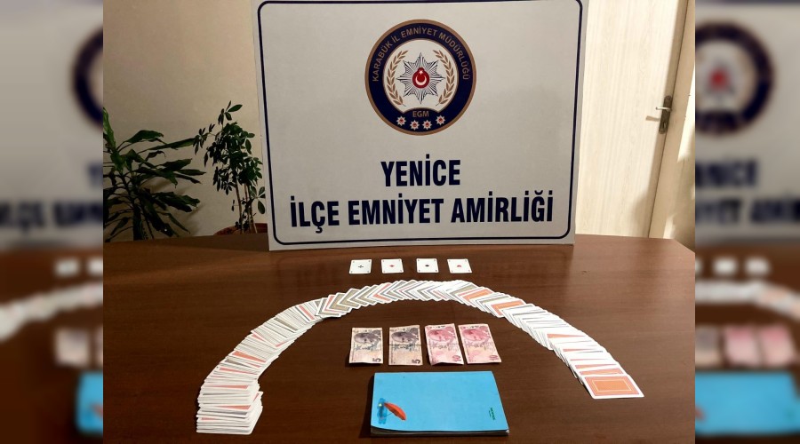 Kumar oynayanlara baskn;44 bin 100 lira ceza kesildi