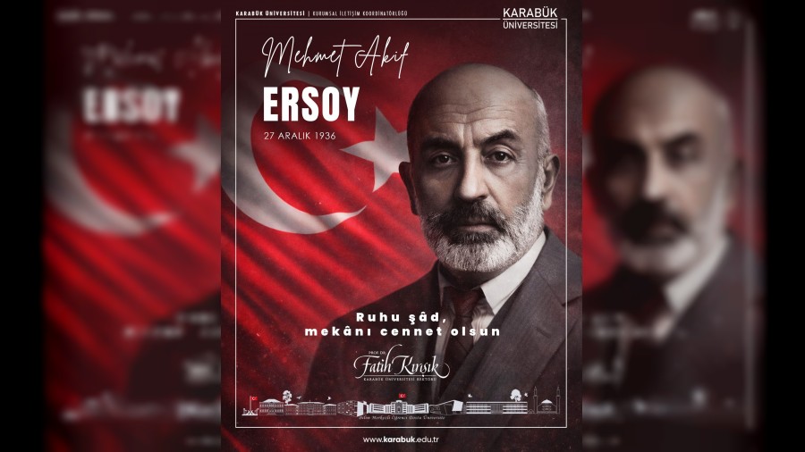 Rekt�r K�r���k�tan Mehmet �kif Ersoy�u anma mesaj�