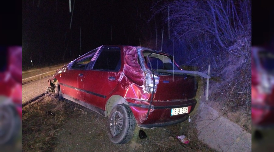 Yoldan kan otomobil takla att : 1 yaral