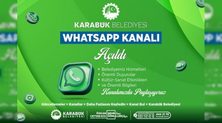 Karabk Belediyesi WhatsApp kanal ald