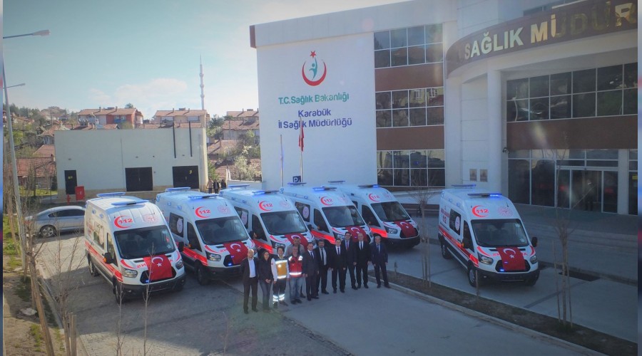Karabke 6 adet yeni 112 ambulans