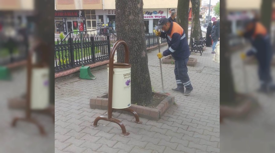 Safranbolu'da boya ve temizlik işleri hızlandı