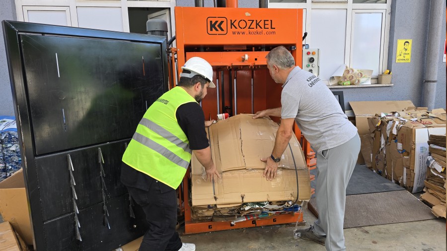 KBÜ'de atık ve geri dönüşüm sistemi kuruldu