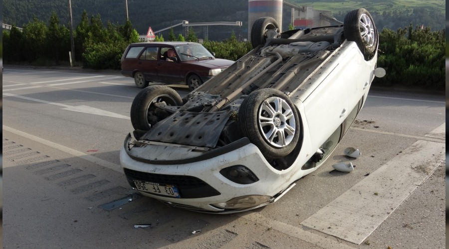 Otomobil takla atp kar eride geti: 1 yaral