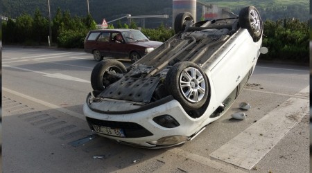 Otomobil takla atp kar eride geti: 1 yaral