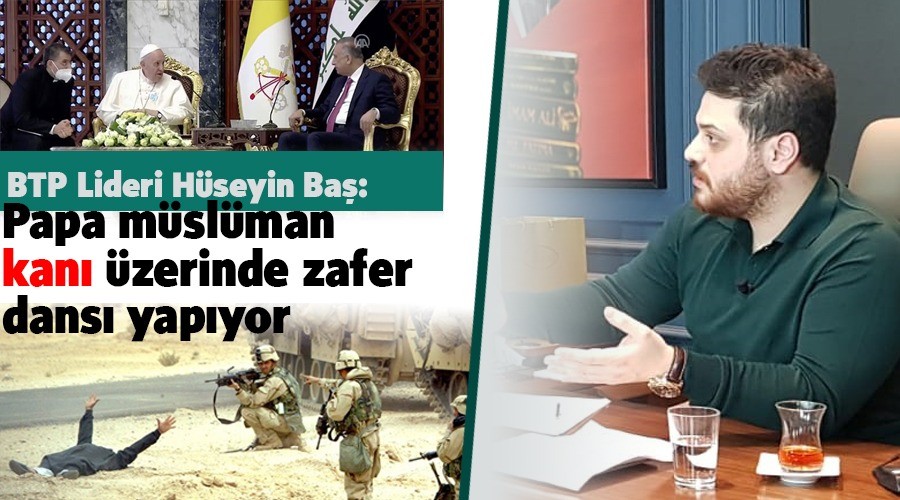 Papa mslman kan zerinde zafer dans yapyor