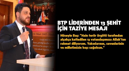 BTP LDERNDEN 13 EHT N TAZYE MESAJI