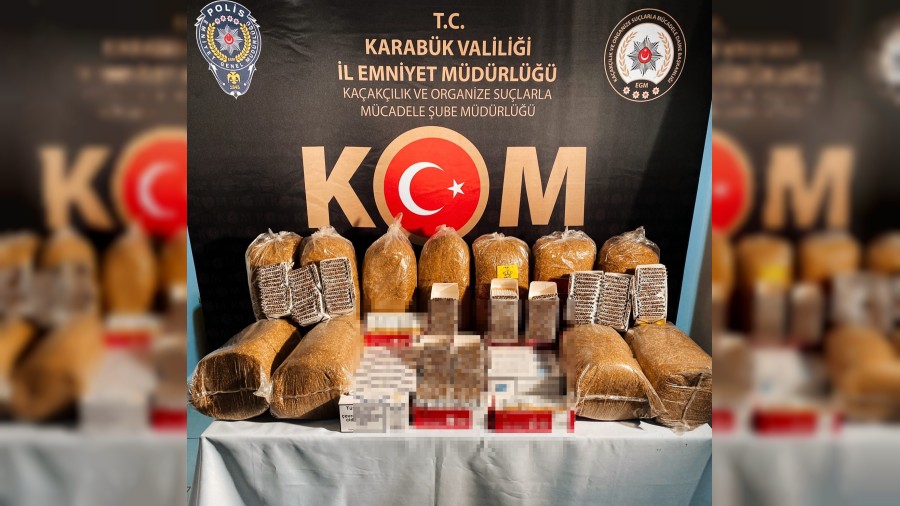 55 kilogram kaak ttn ve 7 bin makaron ele geirildi