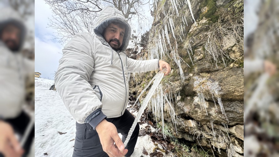 UNESCO kenti Safranbolu'da buzdan g�rsel ��len